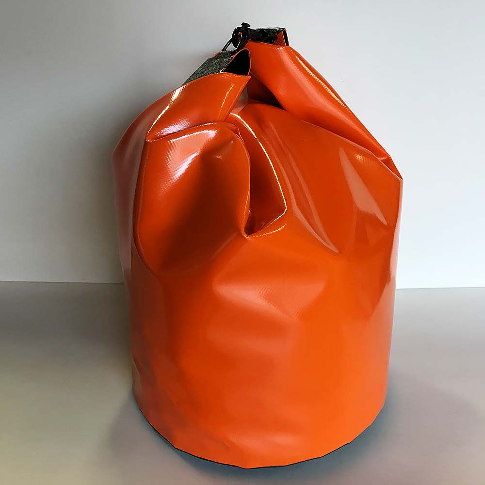 Bag for guiding line made of PVC fabric