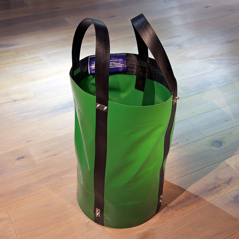 Woven tarpaulin round heavy load bag